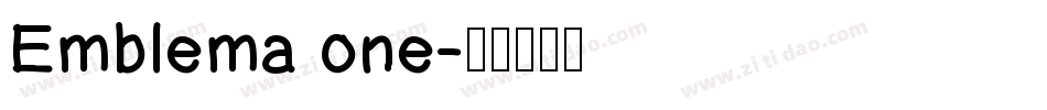 Emblema one字体转换